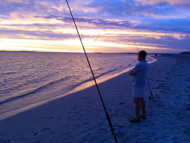 sunset on the beach